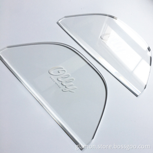 Acrylic Transparent Cake Baking Tool Acrylic Plastic Bevelled Edge Foolproof Scraper